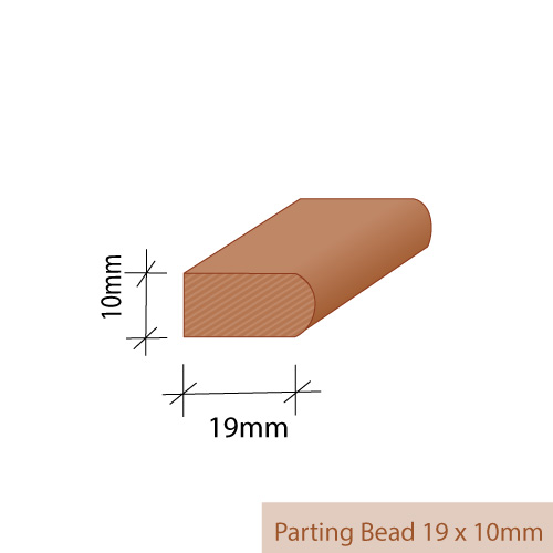 PARTING BEAD 19 x 10mm